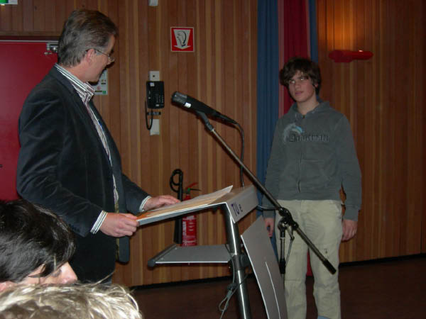 Prijsuitreiking Wiskunde-Olympiade november 2007 029