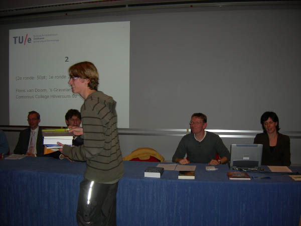 Prijsuitreiking Wiskunde-Olympiade november 2007 036